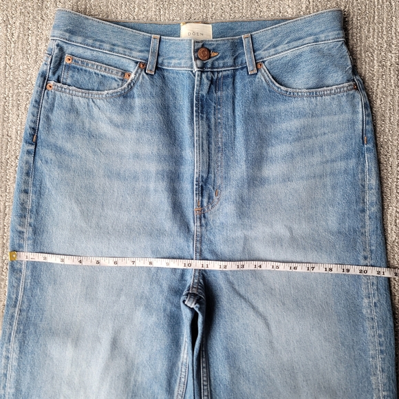 NWT Doen Laurent Wide Leg Ultra High Rise Jean, Size 31, Color Vilaine Wash - Picture 8 of 11